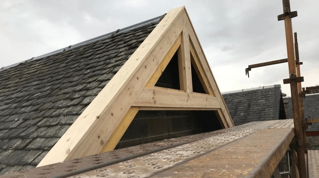 timber apex on a house